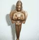 A Very Old Brass Bell With Half Man/half Monkey God As Handle - 442gm. India photo 2