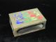 Antique Vintage Asian Floral - Cloisonne Matchbox Cover Signed China Boxes photo 1