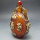 Chinese Inside Hand Painted Glass&tibetan Silver Snuff Bottle Nr/nc2056 Snuff Bottles photo 3