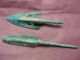 Chinese Bronze Antique 2 Arrow - Head Weapon Collection Valuable Treasure Other photo 1