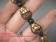 Js704 Rare,  Chinese Copper Carved Buddha ' S Head Bracelet Bracelets photo 4