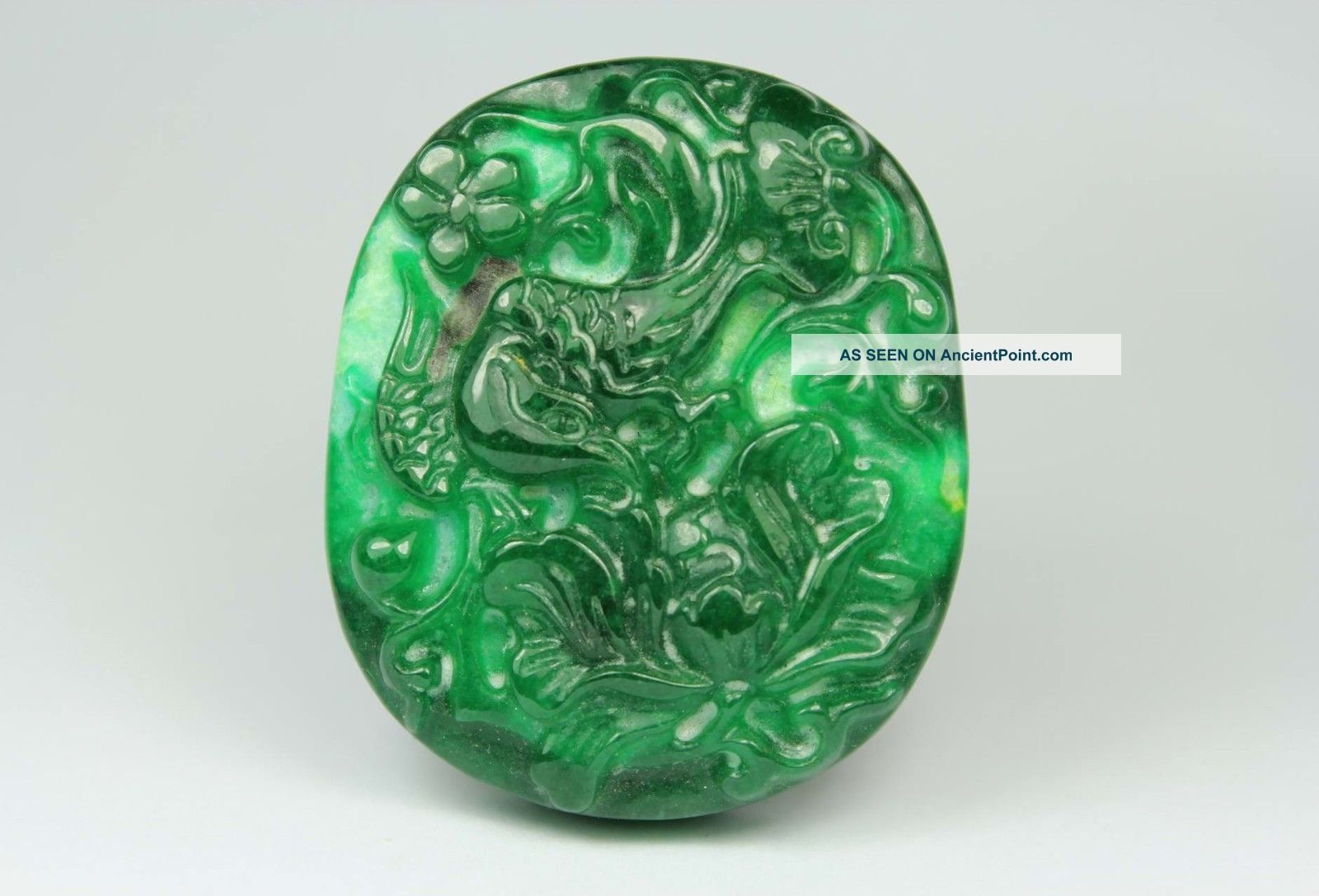 Chinese Old Jade Wonderful Handwork Carving Dragon Pendant Jade/ Hardstone photo