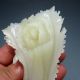 100% Natural Afghan White Jade Hand - Carved Statues - Cabbage Nr/pc1413 Other photo 1