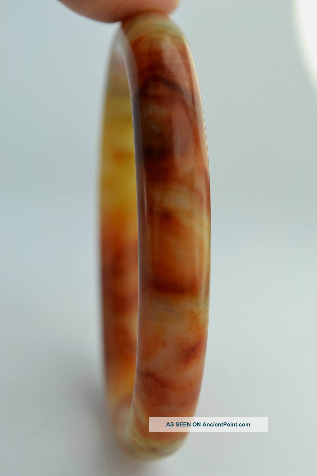 China Collectibles Old Decorated Wonderful Handwork Jade Burnish Bracelet ++++++ Uncategorized photo