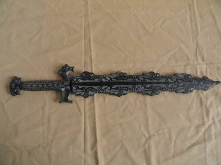 Chinese Bronze Old Tower Sword Exquisite Carved Handle&sheath Fancy Unique 2 photo