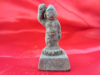 Collection Chinese Bronze Ancient Delicate Carving Man Seal - - - Er photo