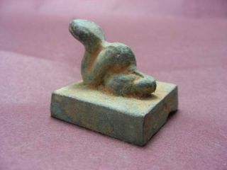 Chinese Bronze Antique Snake Seal Stamp Collection Valuable Treasure photo