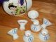 Japanese Oriental Porcelain Sake Set Tokkuri Jug Vase Bottle Sealed Signed Glasses & Cups photo 6