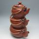 Set 3 Pieces Chinese Zisha / Purple Clay Teapot W Mark Nr/xy1998 Teapots photo 1