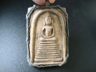 Rare Thai Amulet Buddha Phra Somdej Pendant Powder Bangkok Lucky Amulets Old photo