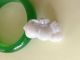 Antique/vintage Hand Crafted 100% Natural Jadeite Pendant Other photo 5
