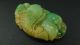 Chinese Perfect Antique Green&yellow Jade Pendant/fish&peach&leaf/hand - Carved/05 Necklaces & Pendants photo 2