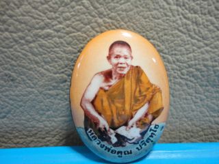 Lp Koon Buddha Statue Good Luck Safe Charm Thai Amulet photo
