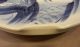 Unusual Antique 19thc Chinese Porcelain Blue & White Barber Footed Bowl Plate Plates photo 2