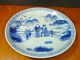 Japanese Ko - Imari (old Imari) Blue And White Charger With Early Spring Scenery Plates photo 7