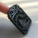 Chinese Hetian Black Green Jade Hollow Out Carved Fish Pendant Nr Other photo 2