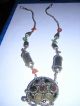 L Middle Eastern/asian/persian Necklace Silver Colour With Circular Centrepiece Middle East photo 1