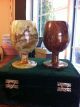 Rare Carved Antique Jade Wine Cups,  Pair Glasses & Cups photo 2