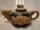 Old Chinese Dragon Stone Teaset With Mother Of Pearl Tray Teapots photo 6