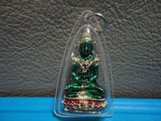 Phra Kaew Morrakod Buddha Statue Good Luck Safe Charm Thai Amulet photo