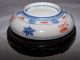 Meiji Period? Small Imari Arita Porcelain Plate W/ Wood Display Stand Gold Gilt Plates photo 5