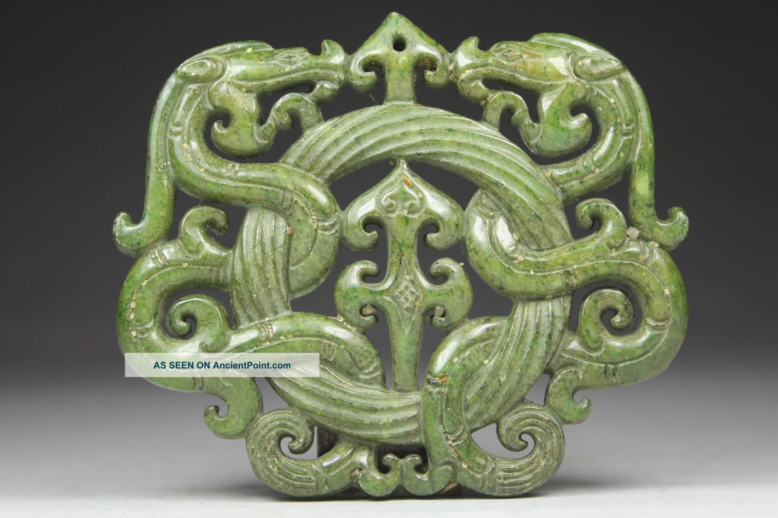 Chinese Old Jade Wonderful Handwork Carving 