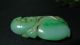 Prefect Chinese Antique Green Jade Pendant/beautiful Bird&peach&ruyi Necklaces & Pendants photo 1