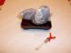 Carved Snuff Bottle - Two Fish - Shaded Grey/ White Banded Agate With Stand Snuff Bottles photo 6