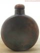 Chinese Snuff Bottle 9 - 18059 Brown Jade Hand Carved Pattern Snuff Bottles photo 1