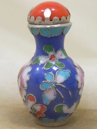 Wonderful Chinese Hand - Made Natural Old Cloisonne Snuff Bottle 8280 photo