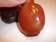 Carved Snuff Bottle - Burnt Orange Agate W/ Carnelian Agate Top And Wood Stand Snuff Bottles photo 6