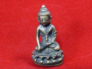 Phra King Watsutud Buddha,  Code Au Base.  Buddhism Thai Amulet photo