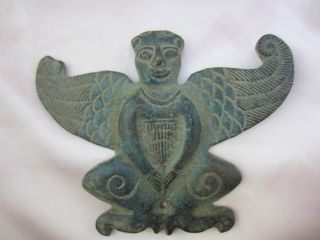 Collection Antique Chinese Bronze Ancient Delicate Fairy Angel Statue - - Rr photo