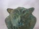 Collection Antique Chinese Bronze Ancient Delicate Tiger Head Shapependant - - Rh India photo 1