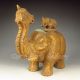 Chinese Jade Statue - Elephant Mother & Kid Nr Other photo 8