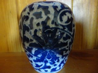 Old Chinese Blue And White Porcelain Pot photo