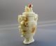 Antique Chinese Old Jade Dragon Ear Phoenix Beast Vase Other photo 3