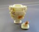 Antique Chinese Old Jade Dragon Ear Phoenix Beast Vase Other photo 4