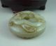 Chinese Old Hetian Jade Carvd Chi Dragon Bi Other photo 4