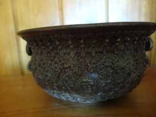 Old Chinese Bronze Incense Burner photo