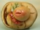 Peach & Turtle Shell - Good Luck & Good Health Netsuke Ukn863 Netsuke photo 1