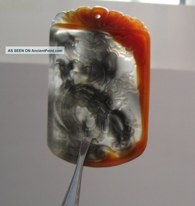 Chinese Carving Exquisite Huang Long Jade Pendant 017 Necklaces & Pendants photo