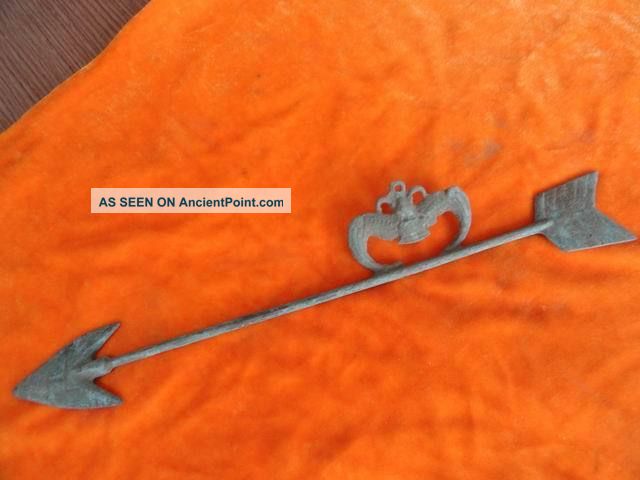 Chinese Bronze Weapon Arrowhead Long Little Crab 06 Other photo
