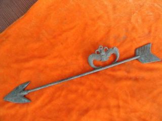 Chinese Bronze Weapon Arrowhead Long Little Crab 06 photo