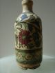 17°c Iznik Ceramic Flask Bottle Islamic Ottoman Empire Ex Belgian Estate Middle East photo 1