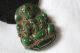Chinese Antique Old Green Jadeite Pendant /carved A Smile Tibetan Buddha Pendant Necklaces & Pendants photo 1