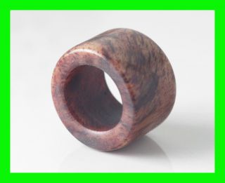 ◆☆chinese Old Jade Stone Thumb Ring, ,  Brown Color, photo