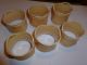 Faux Ivory Napkin Rings Hand Carved C19th Rare Set Of 6 Necklaces & Pendants photo 1
