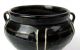 Rare Chinese Black Glaze Porcelain Two - Ear Line Pot Pots photo 5