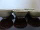 6 Old Tiny Chinese Porcelain Liquor Cups With White/grey Glaze Glasses & Cups photo 2
